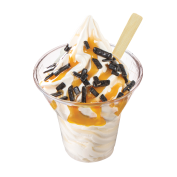 Sundae Extra gez. dropflakes mango passie,Angelo,Soft Ice Corner;3,35